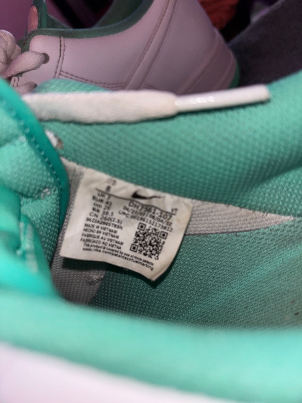 Air force 1 ‘07 white light Menta sneakers - Picture 2 of 5